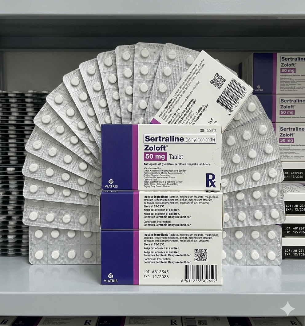 Sertraline (Zoloft) 50mg – Daily Support for Mood & Mental Balance - Image 2